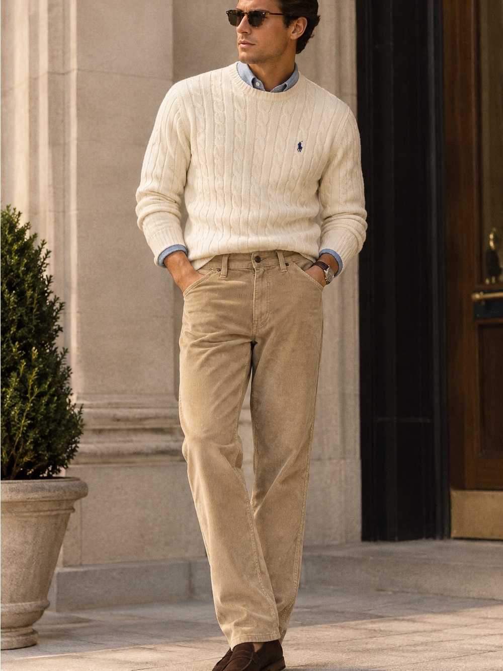 Vintage Ralph Lauren Classic Corduroy Straight Leg Pants 100% Cotton